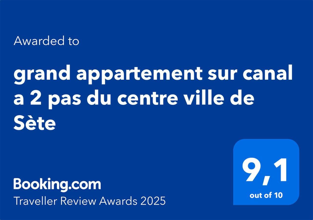 Grand Appartement Sur Canal A 2 Pas Du Centre Ville De Sète Dış mekan fotoğraf